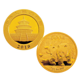 2010版熊猫金银纪念币1盎司金币