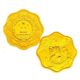 2012龙年1公斤梅花形金质纪念币