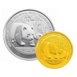 新中国农村信用社成立60周年熊猫金银纪念币套装