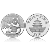 2017年150克熊猫银币