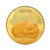 2019年猪年2公斤圆形本色金币