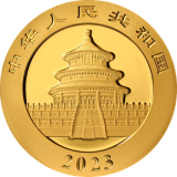 2023版熊猫贵金属纪念币8克圆形金质纪念币