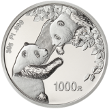 2023版熊猫贵金属纪念币30克圆形铂质纪念币