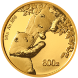 2023版熊猫贵金属纪念币50克圆形金质纪念币